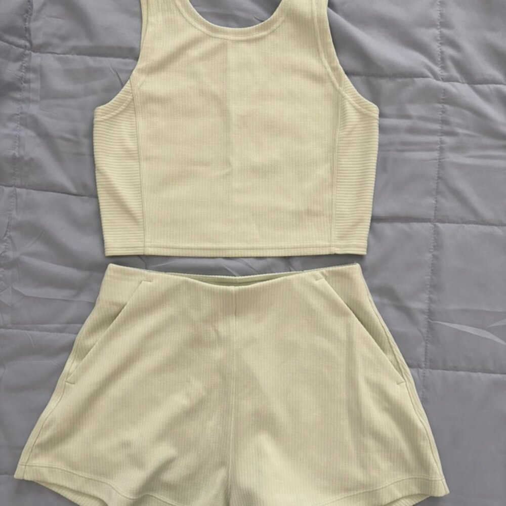 Lululemon Ribbed Softstreme Set - Top and Shorts! - Picture 2 of 5